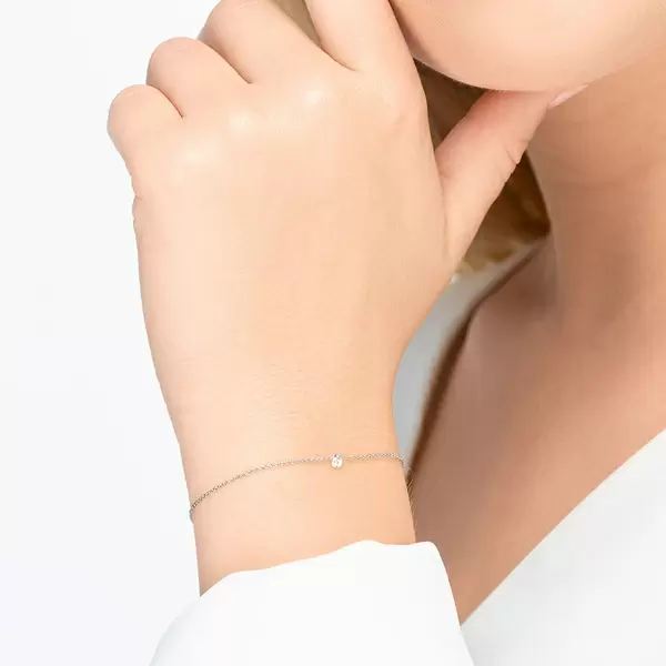 Leaf Jewelry Armkette Pure Diamanten, 18 K Weißgold Saisonschlussverkauf