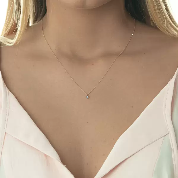 Leaf Jewelry Halskette Cabochon, Mondstein, 14 K Roségold Neuheiten