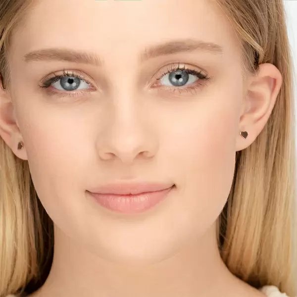 Leaf Jewelry Ohrstecker Herz, 14 K Rosegold Super Sparpreis