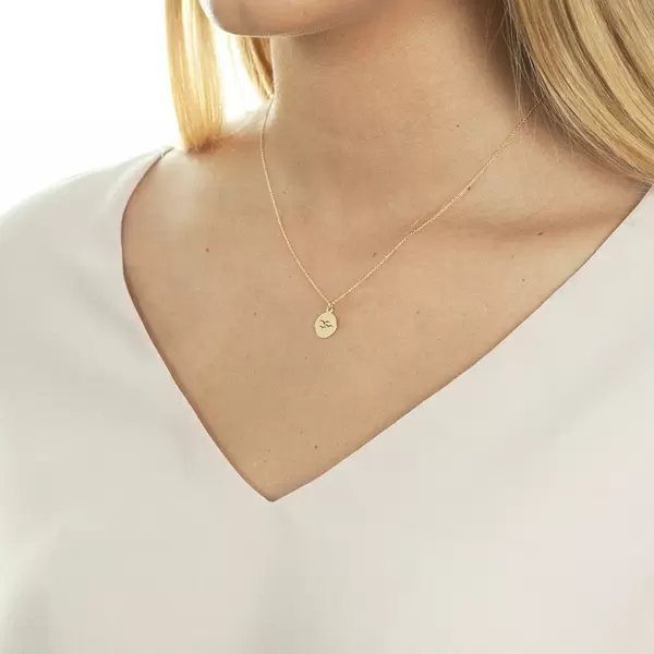 Leaf Jewelry Halskette Birds, 14 K Gelbgold Kostenlose Rückgabe