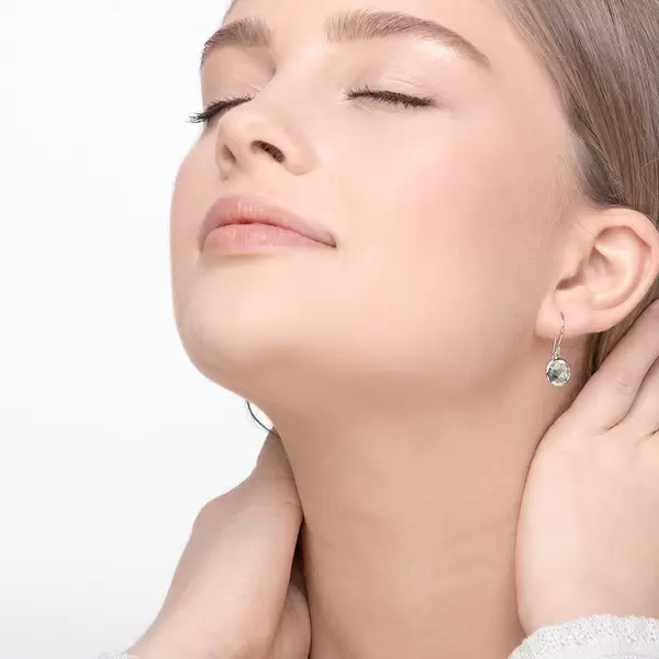Leaf Jewelry Ohrringe Grüner Amethyst, 14 K Weißgold Discount Store für neue Produkte