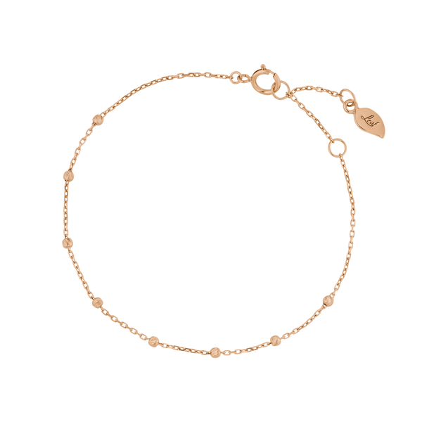 Leaf Jewelry Armkette Beads, 14K Rosegold im Angebot
