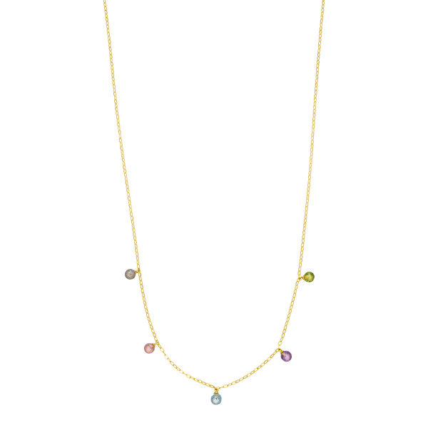 Leaf Jewelry Halskette Sweet Gems, 14K Gelbgold Fabrikverkauf