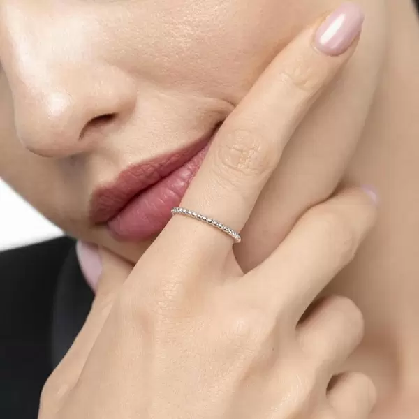 Leaf Jewelry Ring Kugel, 18 K Weissgold Black Friday