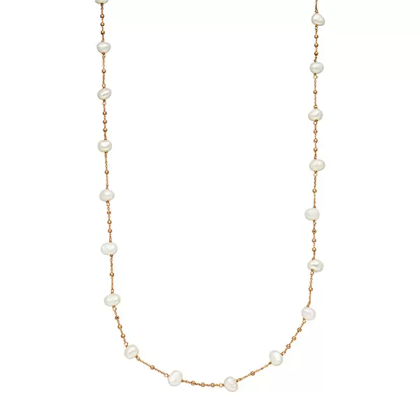 Leaf Jewelry Halskette Perle, Rosegold Sonderangebote
