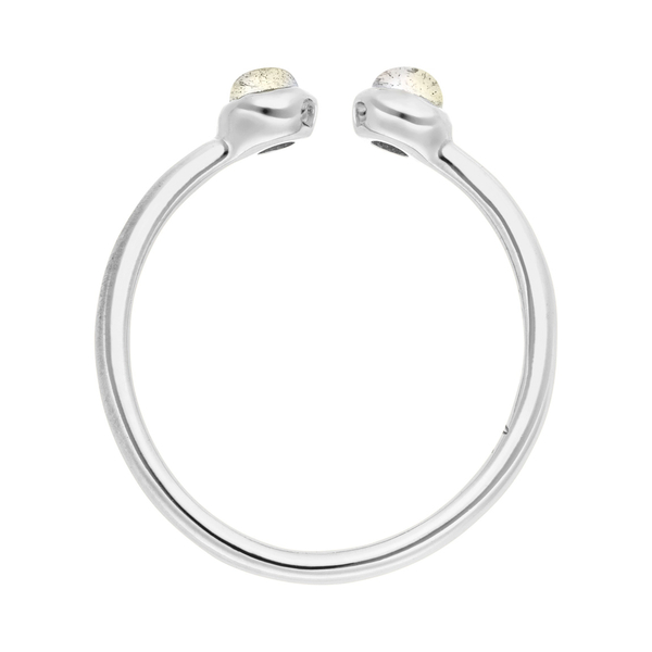 Leaf Jewelry Silber Open Ring, Labradorit Bis zu 65% Rabatt