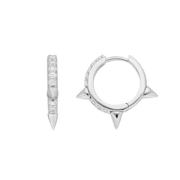 Leaf Jewelry Creole Triple Stud, 925 Sterlingsilber Fabrikverkauf