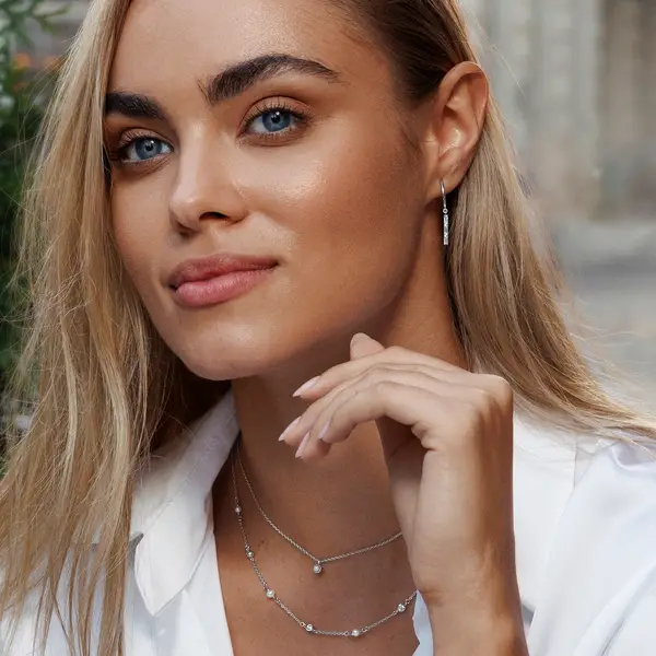Leaf Jewelry Creole ICE CUBE, 18 K Rosegold vergoldet Tägliche Deals