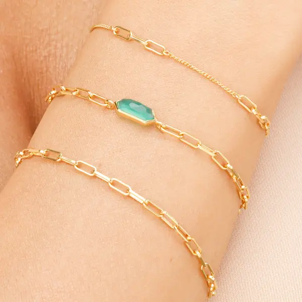 Leaf Jewelry Silber Armkette, CUBE I Letzter Tag