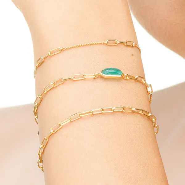Leaf Jewelry Silber Armkette, CUBE I Letzter Tag
