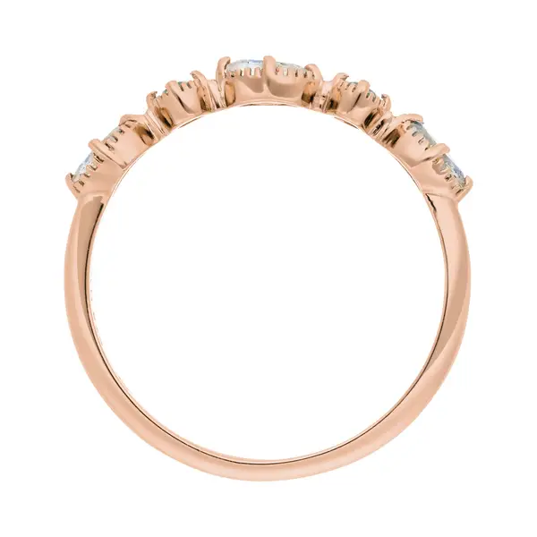Leaf Jewelry Silber Ring, Oval Gems, Rosegold Auslauf