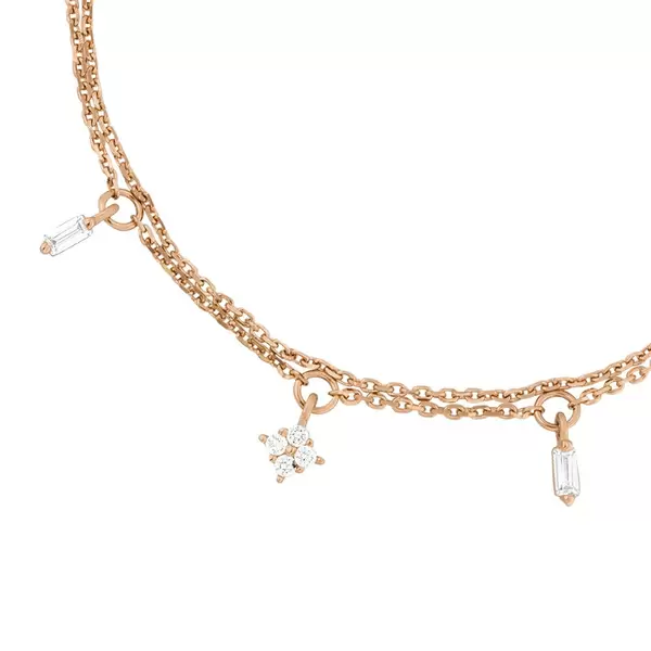 Leaf Jewelry Armkette CRYSTAL, 18 K Rosegold vergoldet Hotsell