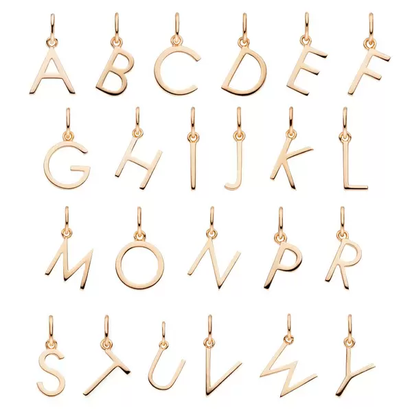 Leaf Jewelry Buchstaben Creole, 18 K Rosegold vergoldet, B Schlussverkauf