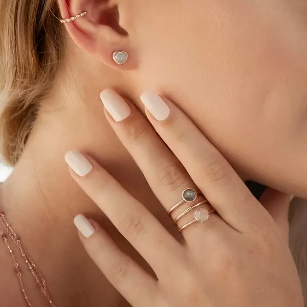 Leaf Jewelry Ohrstecker Valentine, Rosegold Saisonschlussverkauf