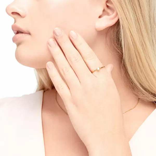 Leaf Jewelry Stacking Ring, Aqua Calzedon, 3mm, 925 Sterlingsilber Blitzangebot