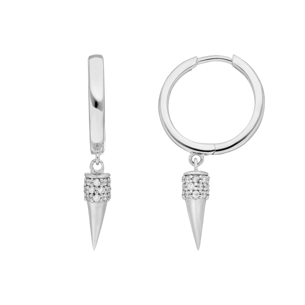 Leaf Jewelry Creole Single Stud, 925 Sterlingsilber Super Sparpreis