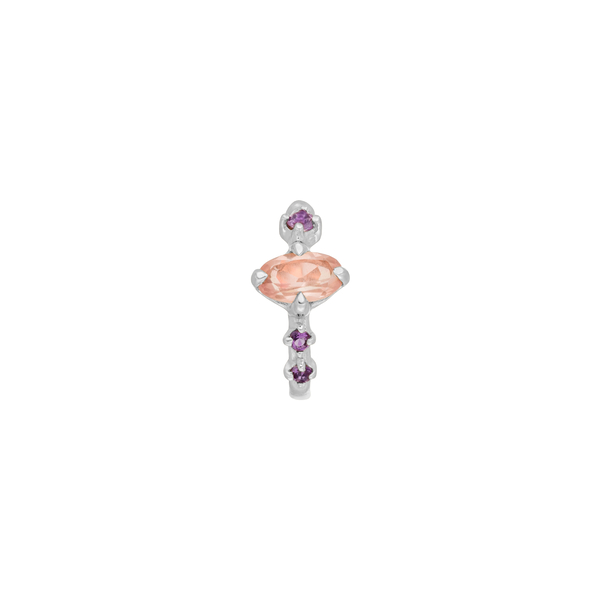 Leaf Jewelry Silber Earcuff Gorgeous Gems, Rosenquarz Riesige Rabatte