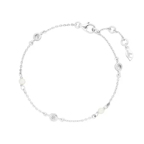 Leaf Jewelry Armkette Pure mit Süßwasserzuchtperlen, 925 Sterlingsilber Speichern exportieren
