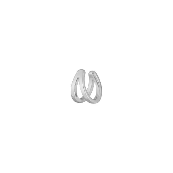 Leaf Jewelry Earcuff Double Line, 10 mm, 925 Sterlingsilber, rhodiniert Rabatt