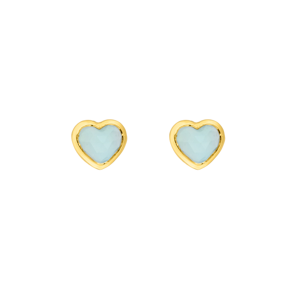 Leaf Jewelry Ohrstecker Valentine, Gelbgold Valentinstagsangebot