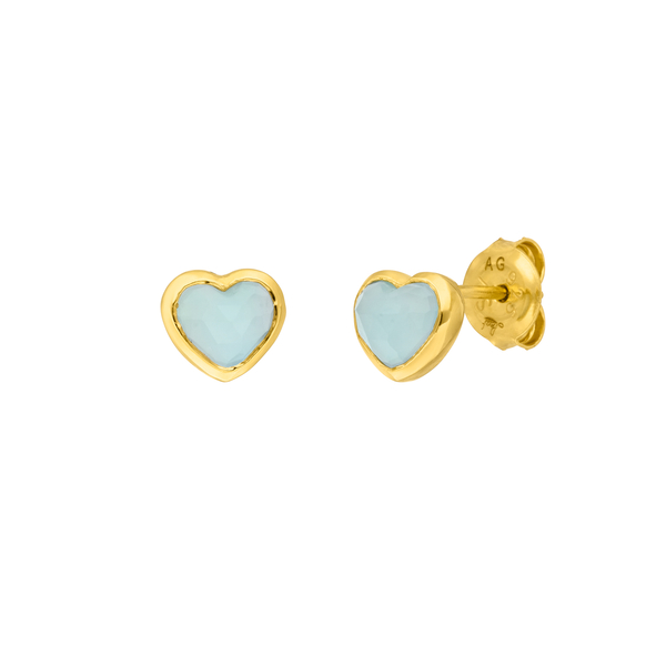 Leaf Jewelry Ohrstecker Valentine, Gelbgold Valentinstagsangebot