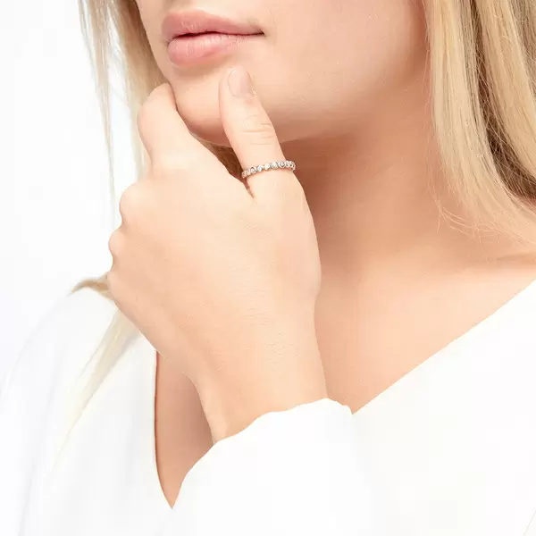 Leaf Jewelry Ring Balls mit Zirkonia, 925 Sterlingsilber Online Outlet