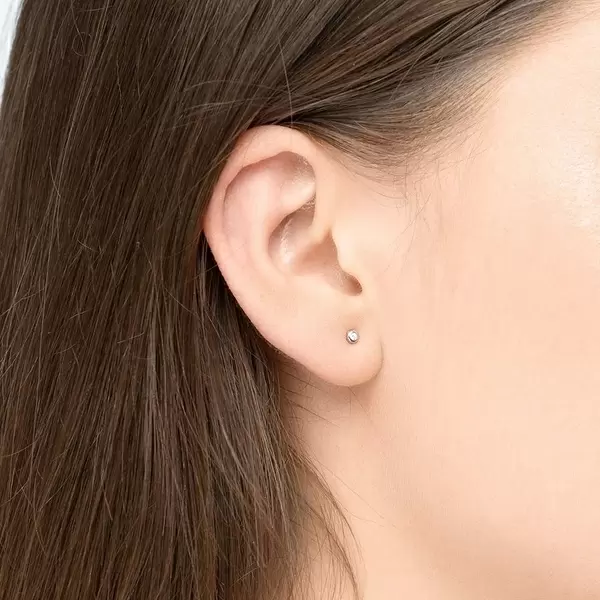 Leaf Jewelry Ohrstecker MINI Pure 18 K Gelbgold vergoldet, 925 Sterlingsilber Bestseller