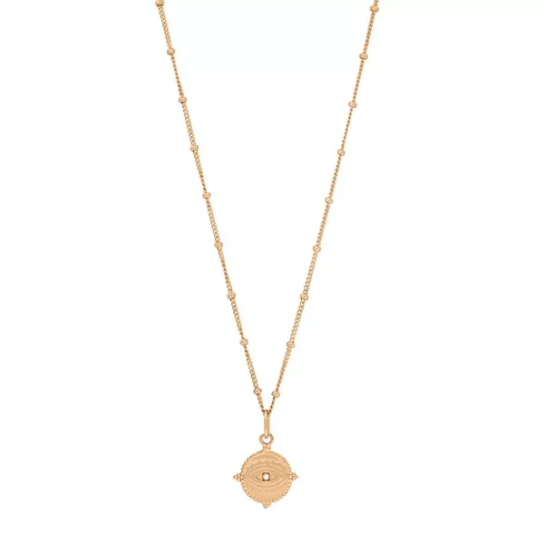 Leaf Jewelry Halskette Evil Eye, 45cm, 18 K Rosegold vergoldet Sonderangebote