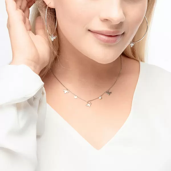 Leaf Jewelry Creole Bee Happy, 18 K Rosegold vergoldet Super Sparpreis