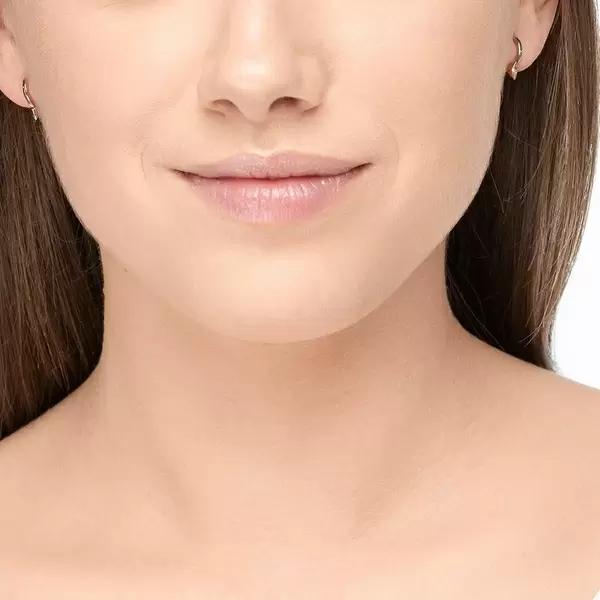 Leaf Jewelry Mini Creole Stud, 8mm, 18 K Rosegold vergoldet JETZT KAUFEN