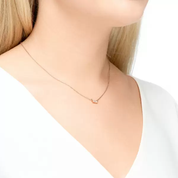 Leaf Jewelry Halskette SPARKLE, 18 K Rosegold vergoldet Bis zu 50% Rabatt