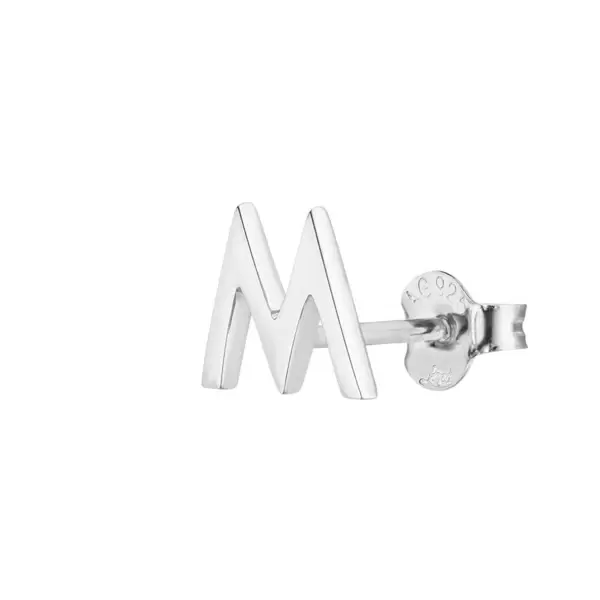 Leaf Jewelry Buchstabenstecker, 925 Sterlingsilber, 1 Stück, B zollfrei