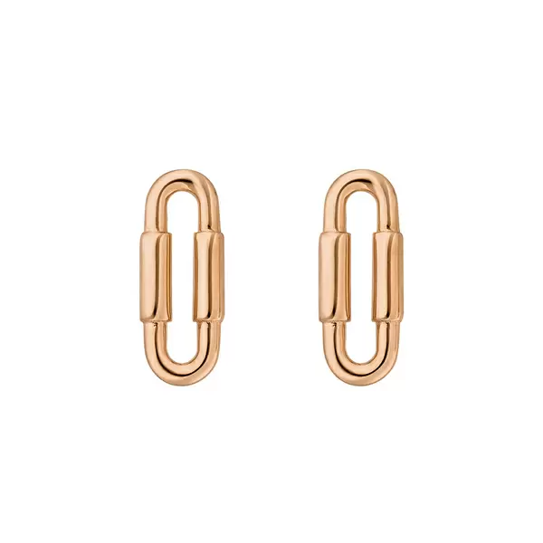 Leaf Jewelry Silber Ohrstecker, Rosegold, Karabiner 2025