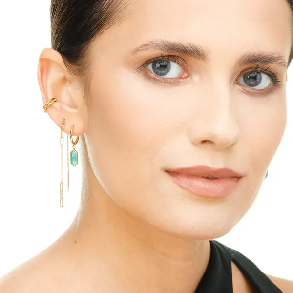Leaf Jewelry Silber Earcuff, CHAIN, Rosegold Angebote