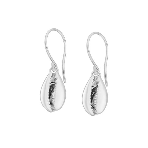 Leaf Jewelry Ohrhänger Cowrie Shell, 925 Sterlingsilber Schlussverkauf