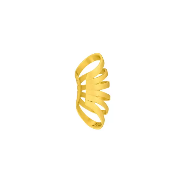 Leaf Jewelry Earcuff Rock, 18 K Gelbgold vergoldet Fabrikpreis