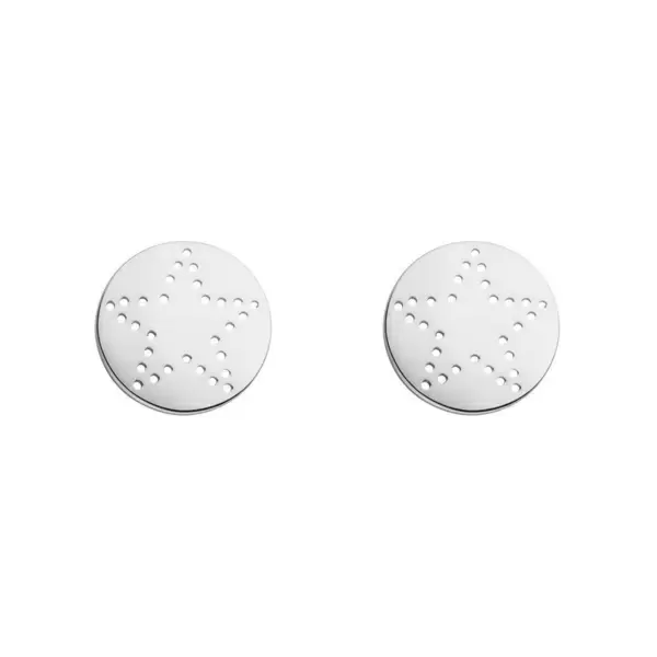 Leaf Jewelry Ohrstecker Mini-Disc STAR, 925 Sterlingsilber Flash Sale