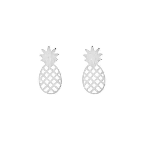 Leaf Jewelry Ohrstecker Ananas, matt, 925 Sterlingsilber Black Friday