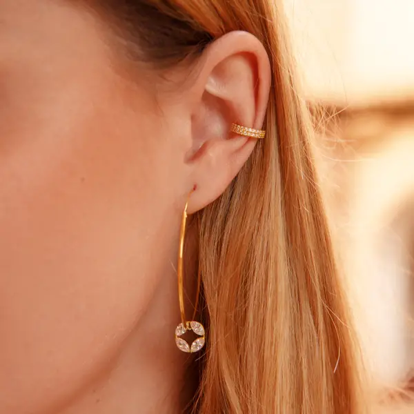 Leaf Jewelry Silber Earcuff, Zirkonia Blitzangebot
