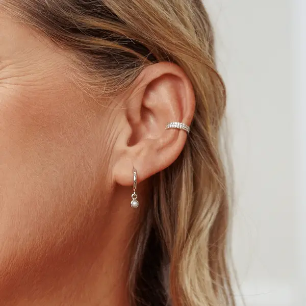 Leaf Jewelry Silber Earcuff, Zirkonia Blitzangebot