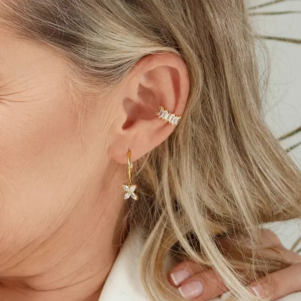 Leaf Jewelry Silber Earcuff, ICE CUBE Räumungsverkauf