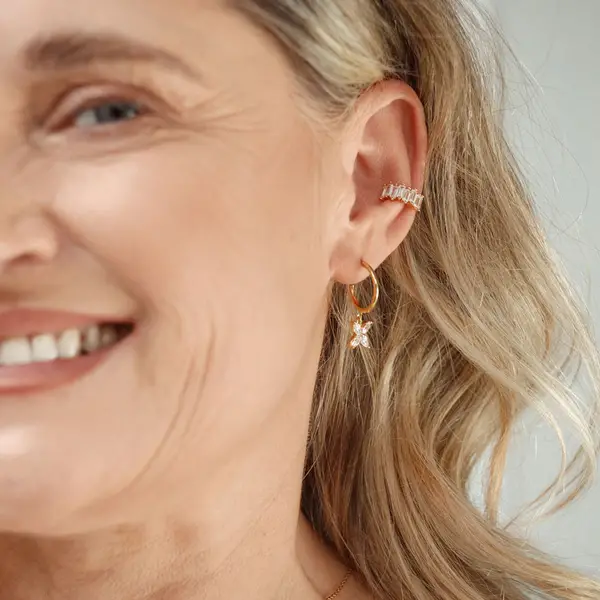 Leaf Jewelry Silber Earcuff, ICE CUBE Räumungsverkauf