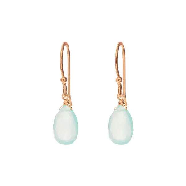 Leaf Jewelry Ohrringe Tropfen, 18 K Rosegold vergoldet,Aqua Calzedon Kostenlose Rückgabe