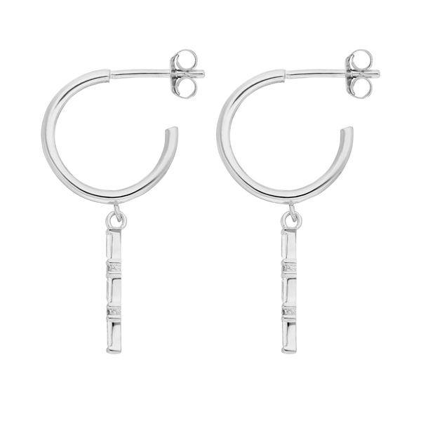 Leaf Jewelry Creole ICE CUBE, 925 Sterlingsilber Neueste Stile