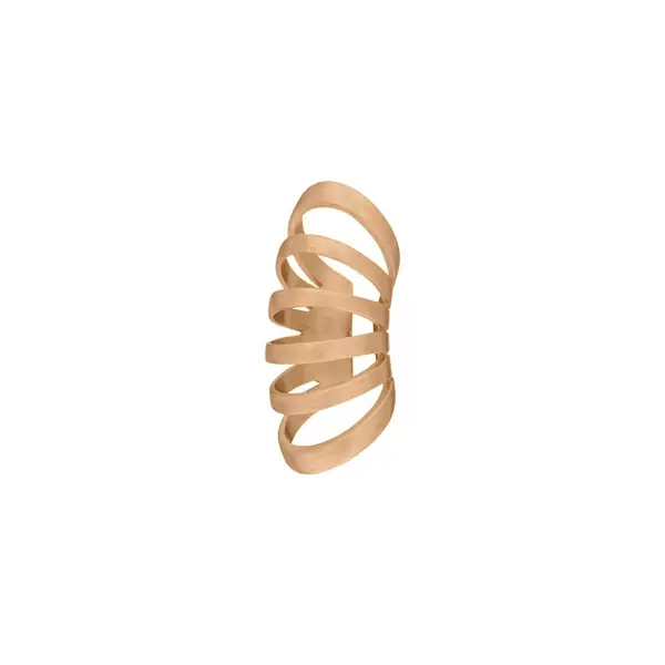 Leaf Jewelry Earcuff Rock, 18 K Rosegold vergoldet 50% Rabatt mit kostenlosem Versand