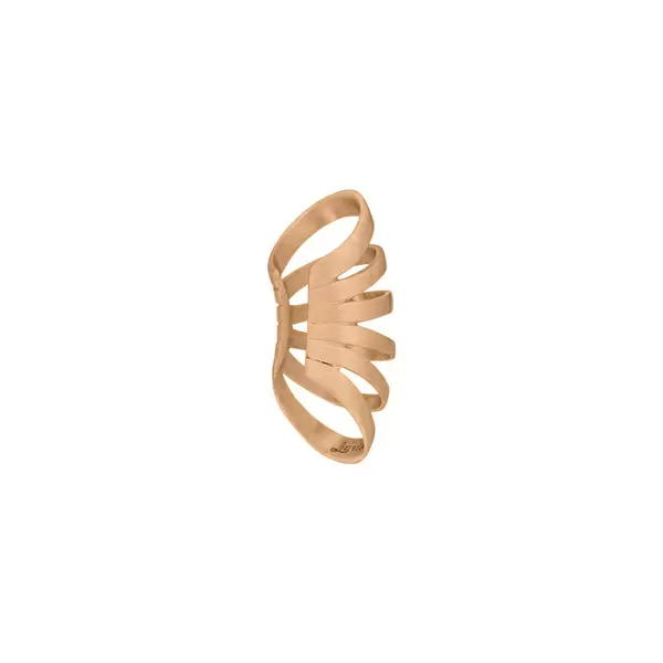 Leaf Jewelry Earcuff Rock, 18 K Rosegold vergoldet 50% Rabatt mit kostenlosem Versand