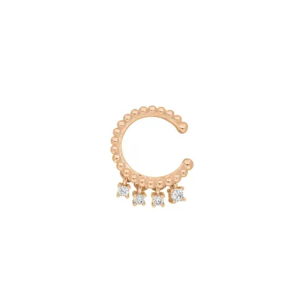 Leaf Jewelry Earcuff Fancy, 18 K Rosegold vergoldet Verkauf