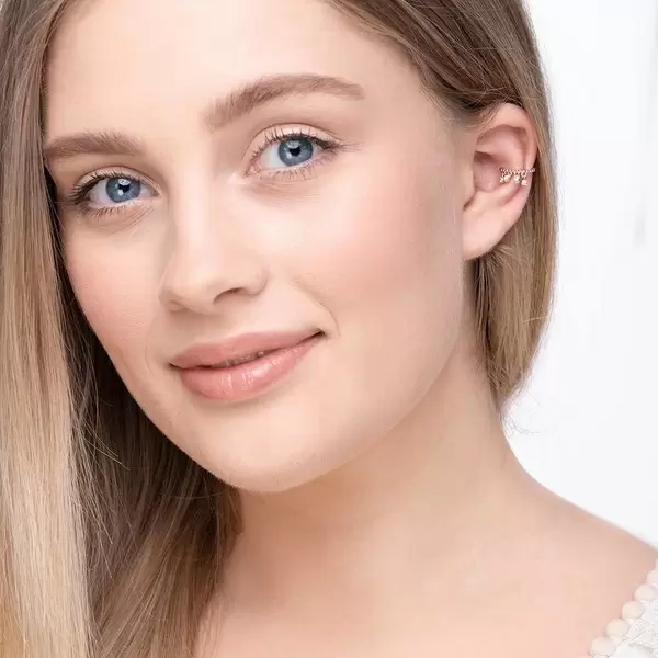 Leaf Jewelry Earcuff Fancy, 18 K Rosegold vergoldet Verkauf