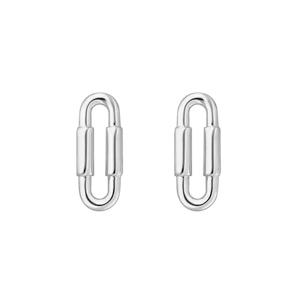 Leaf Jewelry Silber Ohrstecker, Karabiner Kostenloser Versand