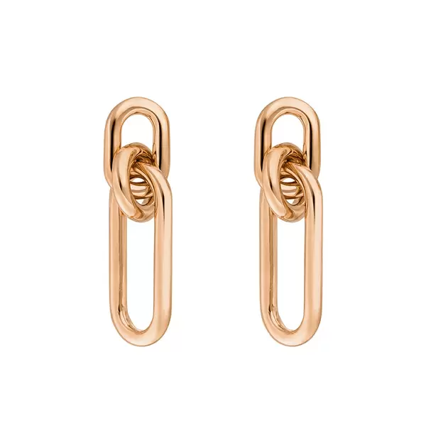 Leaf Jewelry Silber Ohrhänger, Rosegold, Karabiner Flash Sale
